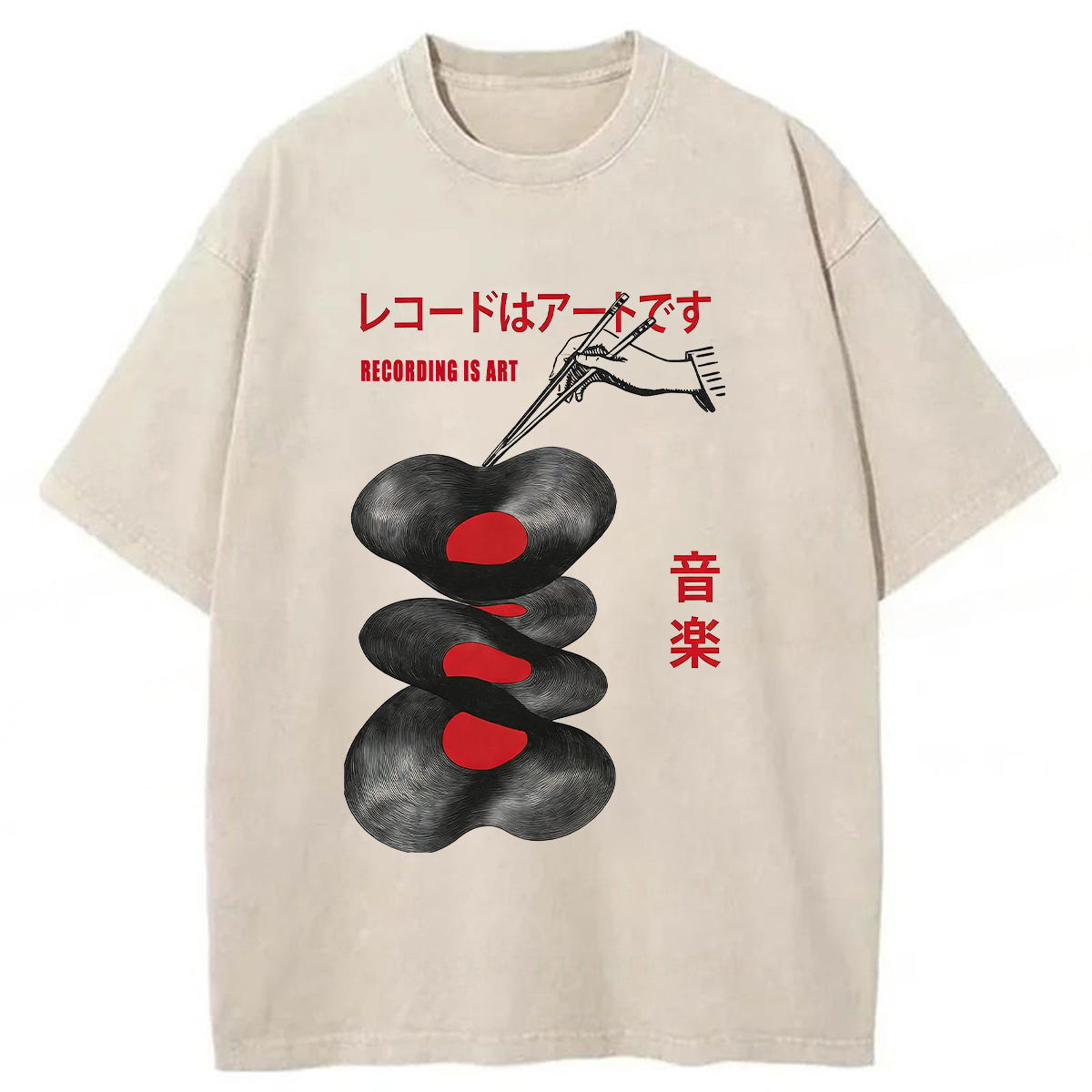 Tokyoviva Records Art Washed T-shirt