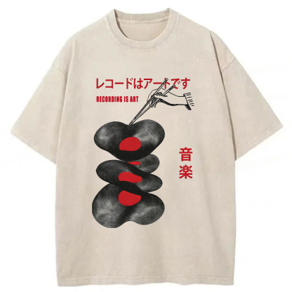 Tokyoviva Records Art Washed T-shirt