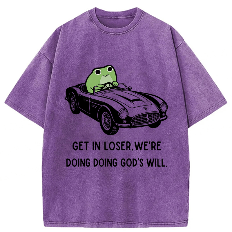 Tokyoviva Frog Get In Loser Washed T-shirt