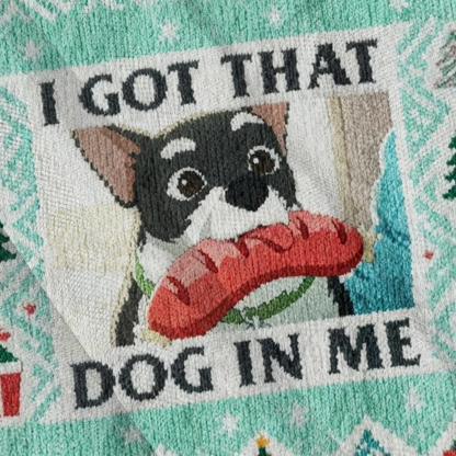 Baddiecat I Got That Dog In Me Christmas Ugly Sweatshirt