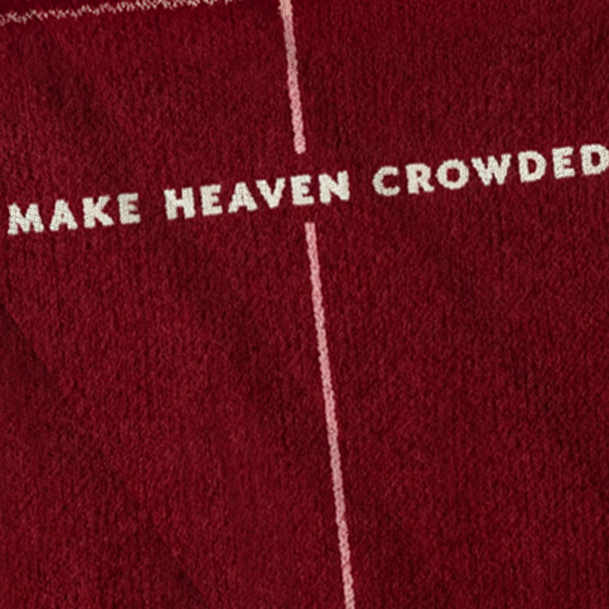 Baddiecat Make Heaven Crowded Christian Christmas Ugly Sweatshirt