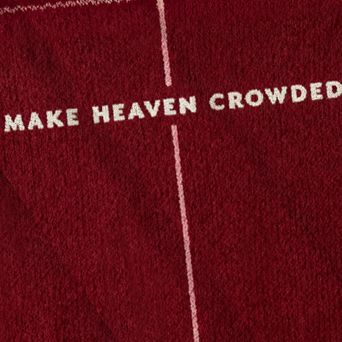 Baddiecat Make Heaven Crowded Christian Christmas Ugly Sweatshirt