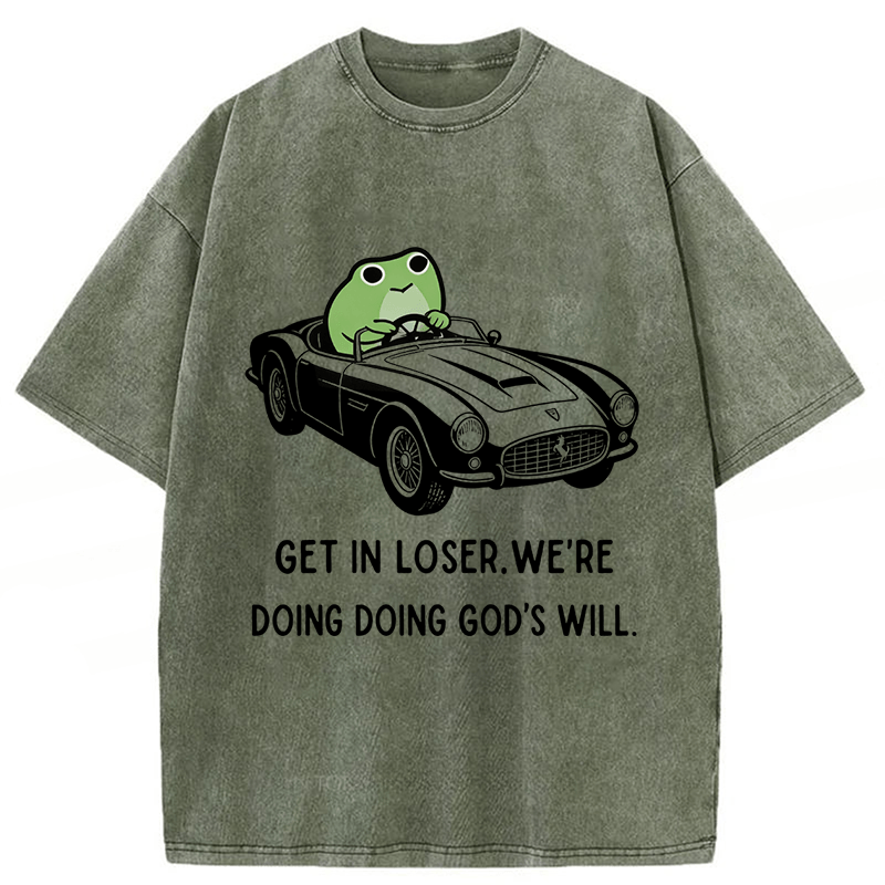Tokyoviva Frog Get In Loser Washed T-shirt