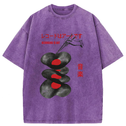 Tokyoviva Records Art Washed T-shirt