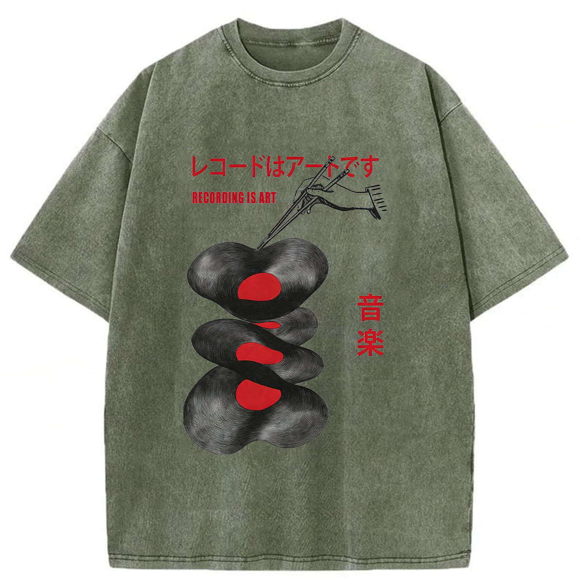 Tokyoviva Records Art Washed T-shirt