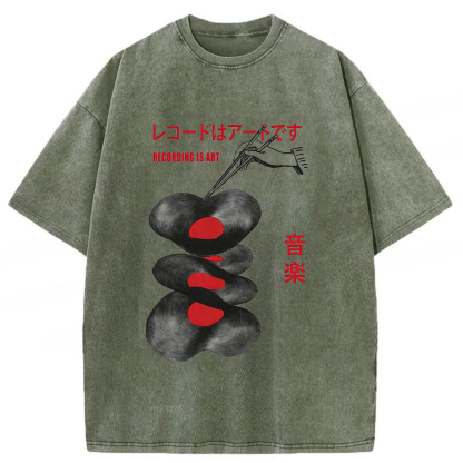 Tokyoviva Records Art Washed T-shirt