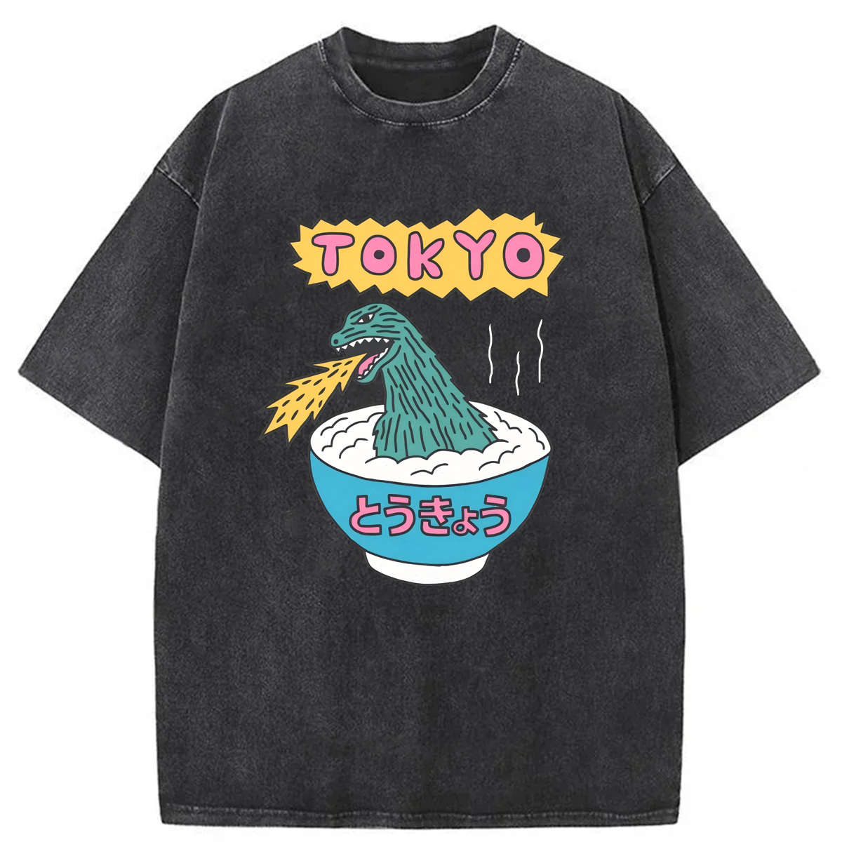 Tokyoviva Tokyo Dinosaur Ramen Washed T-shirt