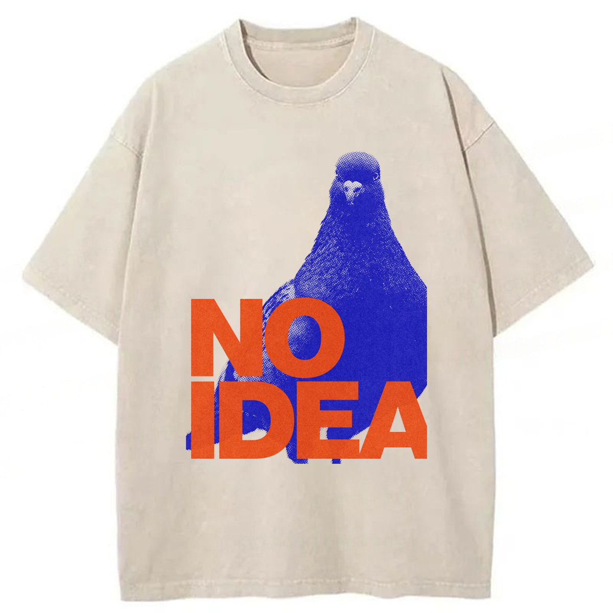 Tokyoviva No Idea Crowned Pigeon Washed T-shirt