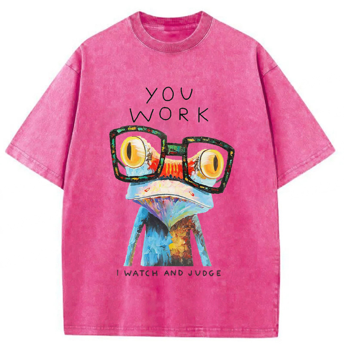 Tokyoviva Supervising Frogs Washed T-shirt