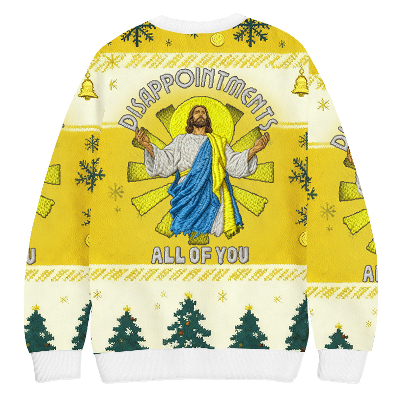 Baddiecat Disappointments All Of You Christmas Ugly Sweatshirt