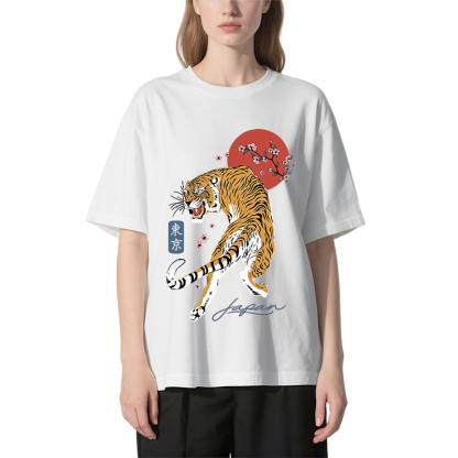 Tiger Blossom Japanese Sakura Classic T-Shirt