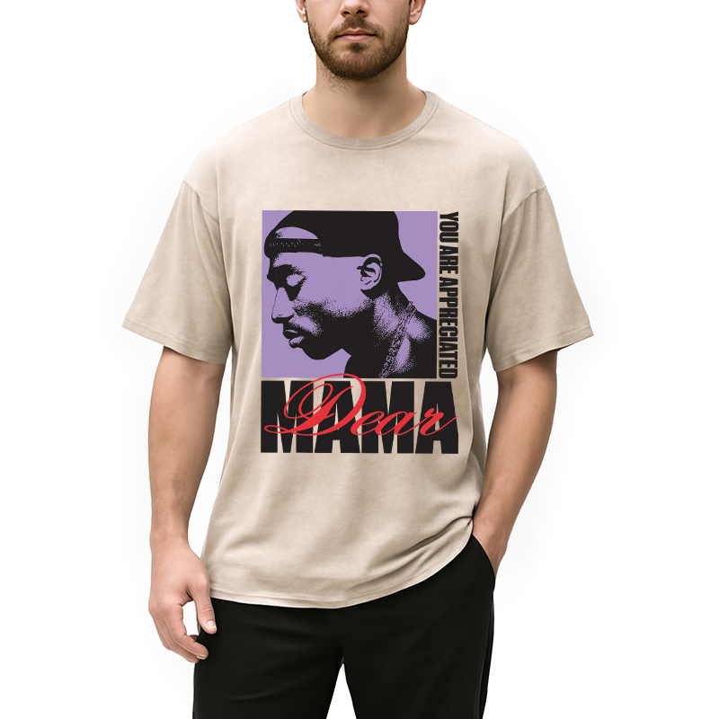Tupac Dear Mama Appreciated Washed T-Shirt