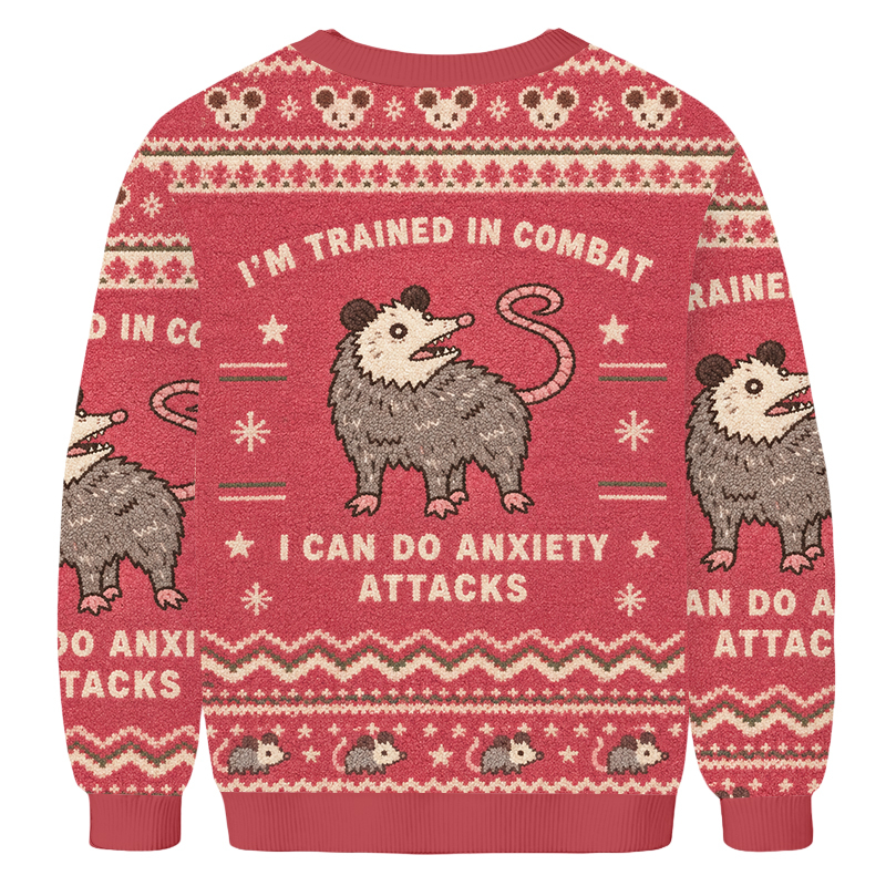 Baddiecat I Can Do Anxiety Attacks Ugly Sweatshirt
