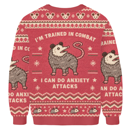 Baddiecat I Can Do Anxiety Attacks Ugly Sweatshirt