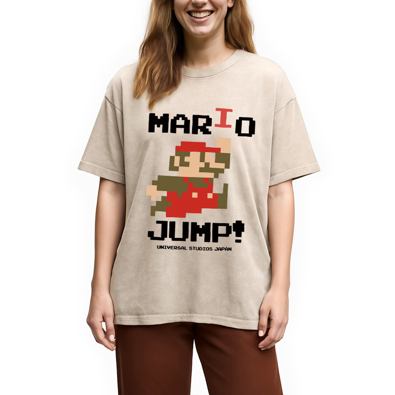 Nintendo Mario Jump Washed T-Shirt