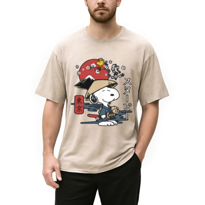 Peanuts Japanese Washed T-Shirt