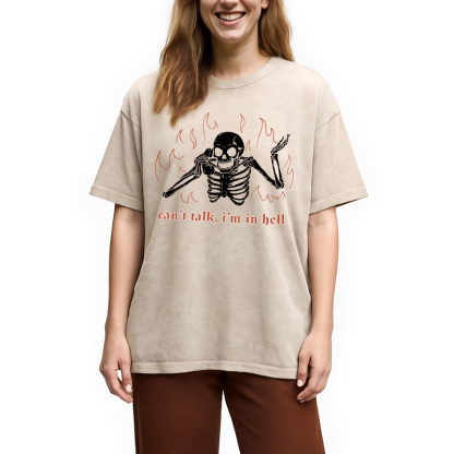 Can't Talk In Hell Washed T-Shirt