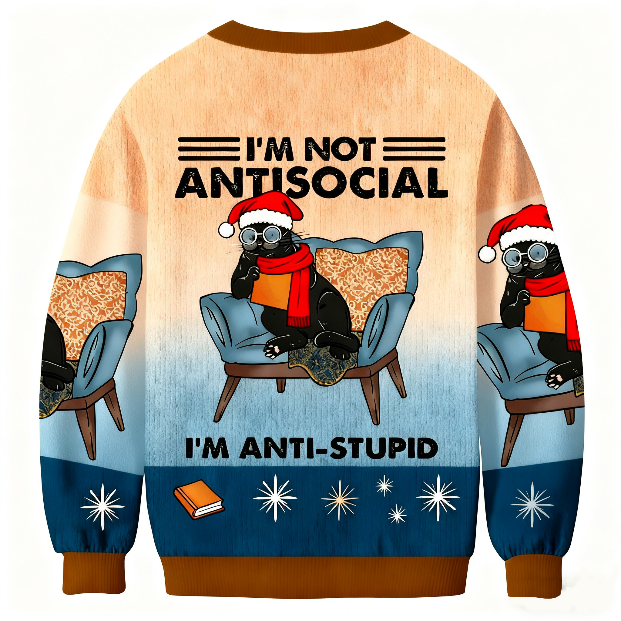 I'm Not Antisocial Meme Ugly Sweatshirt