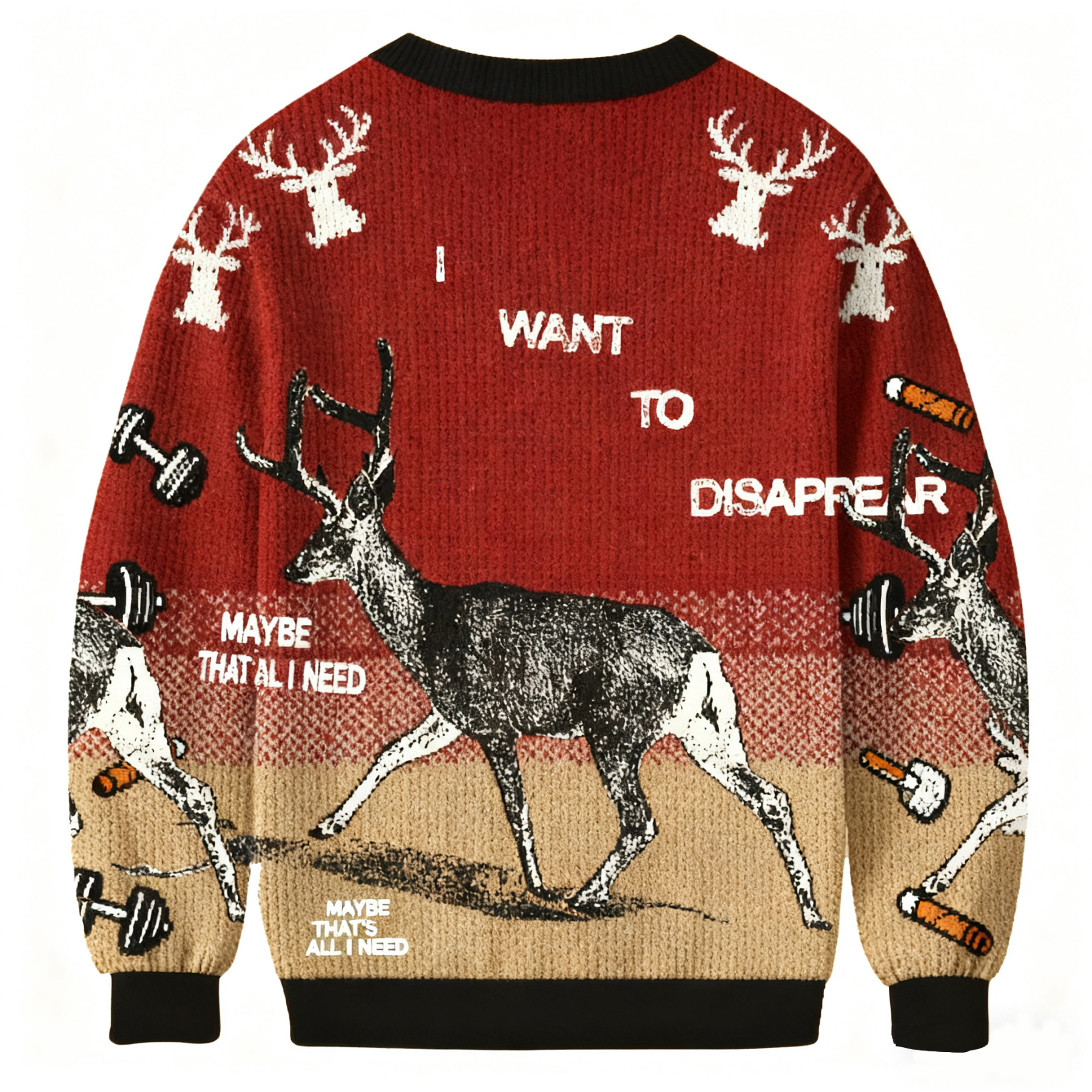 I Want To Transform Into A Deer Ugly Sweatshirt