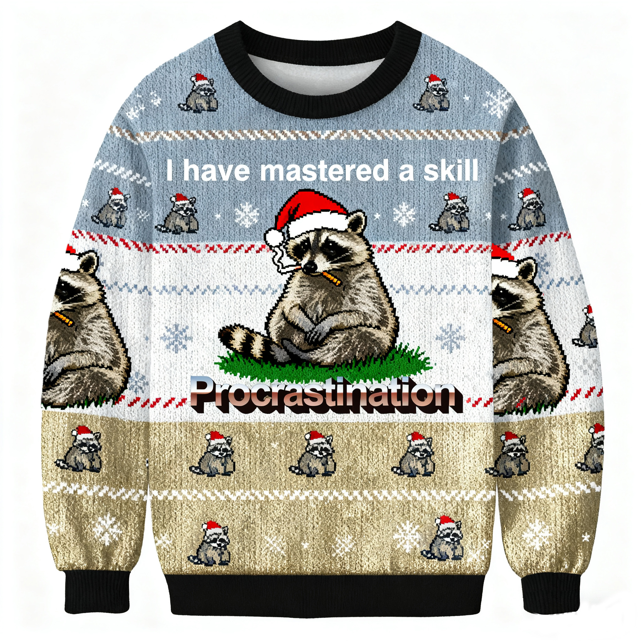I Have Mastered A Skill Procrastination Christmas Ugly Sweatshirt