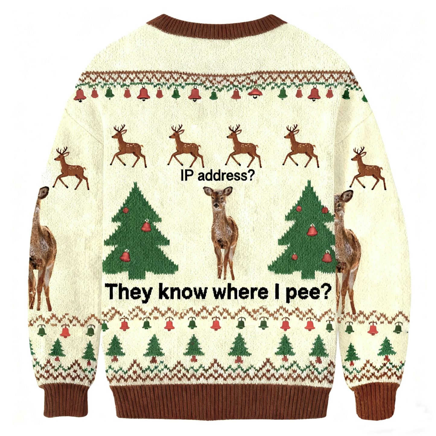 Funny IP Address Deer Ugly Sweatshirt