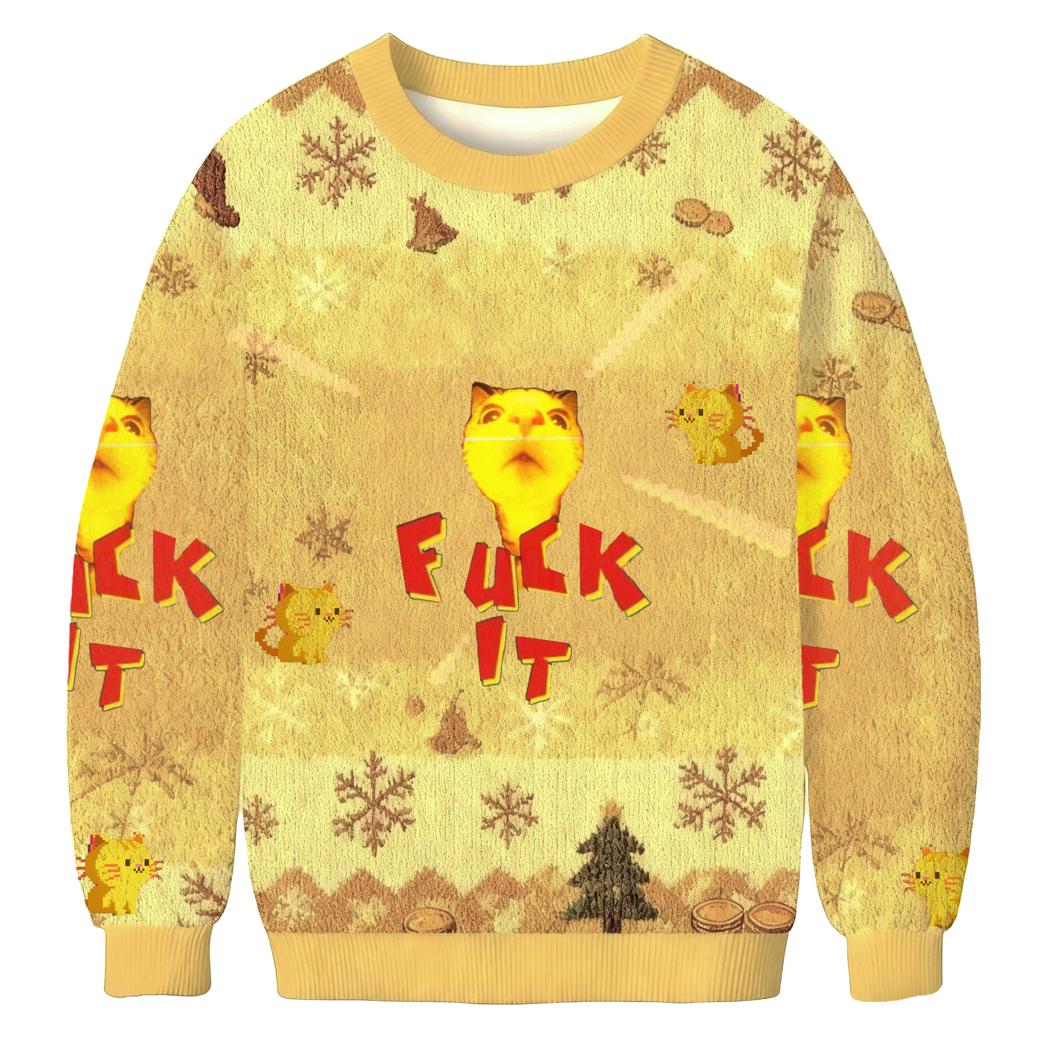 Retro Funny Cat Ugly Sweatshirt