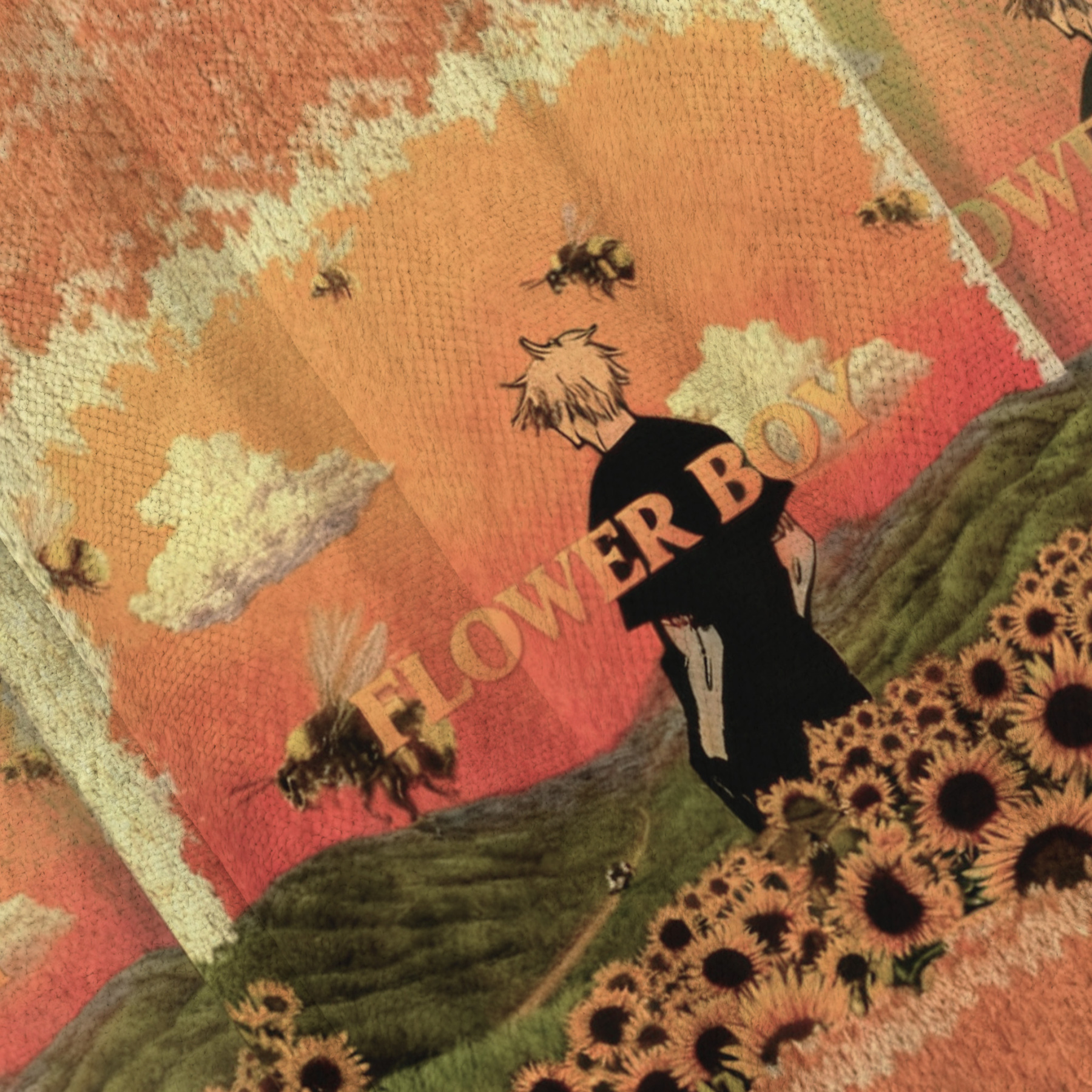 Bees And Orange Sky Ugly Sweatshirt