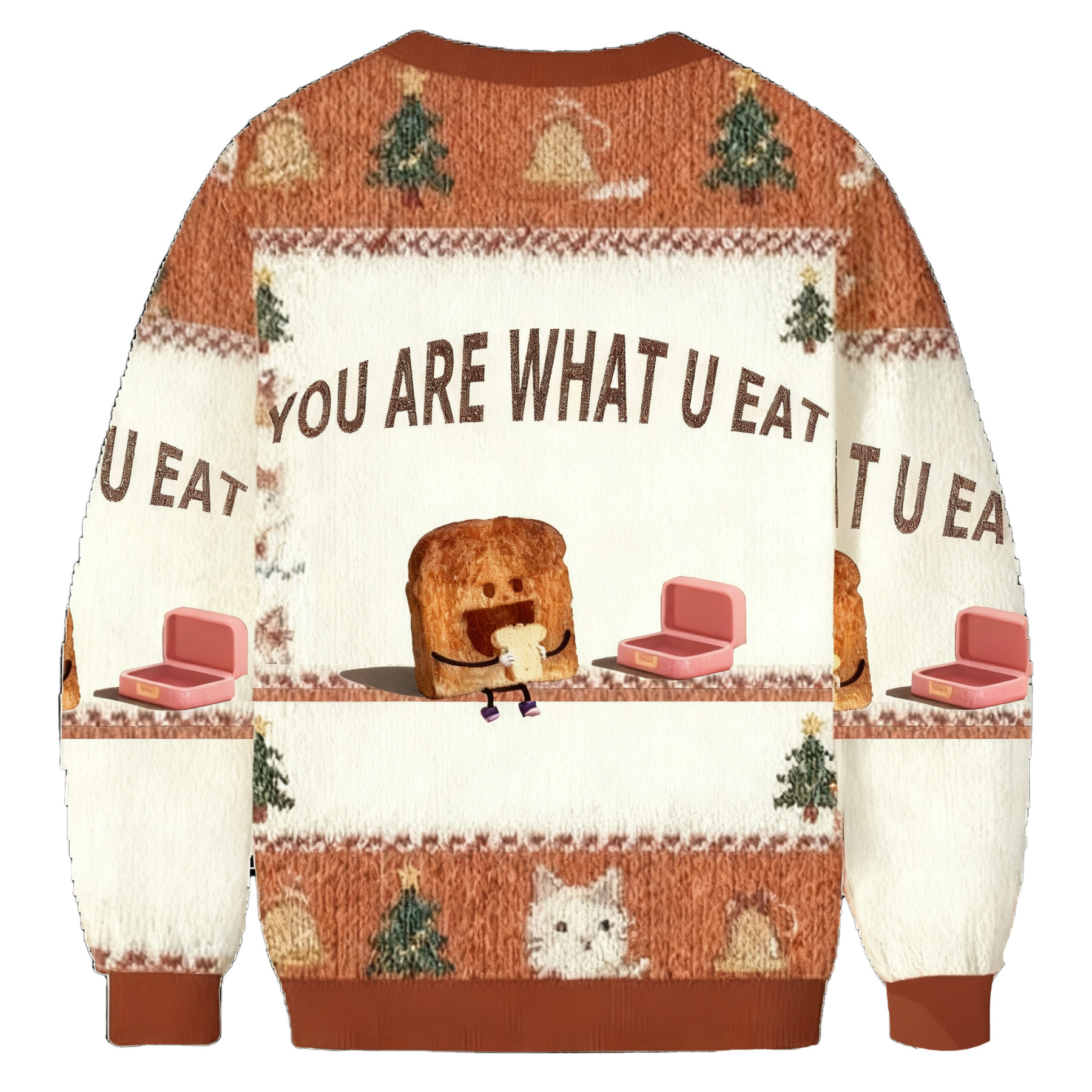 You Are What You Eat Funny Meme Ugly Sweatshirt