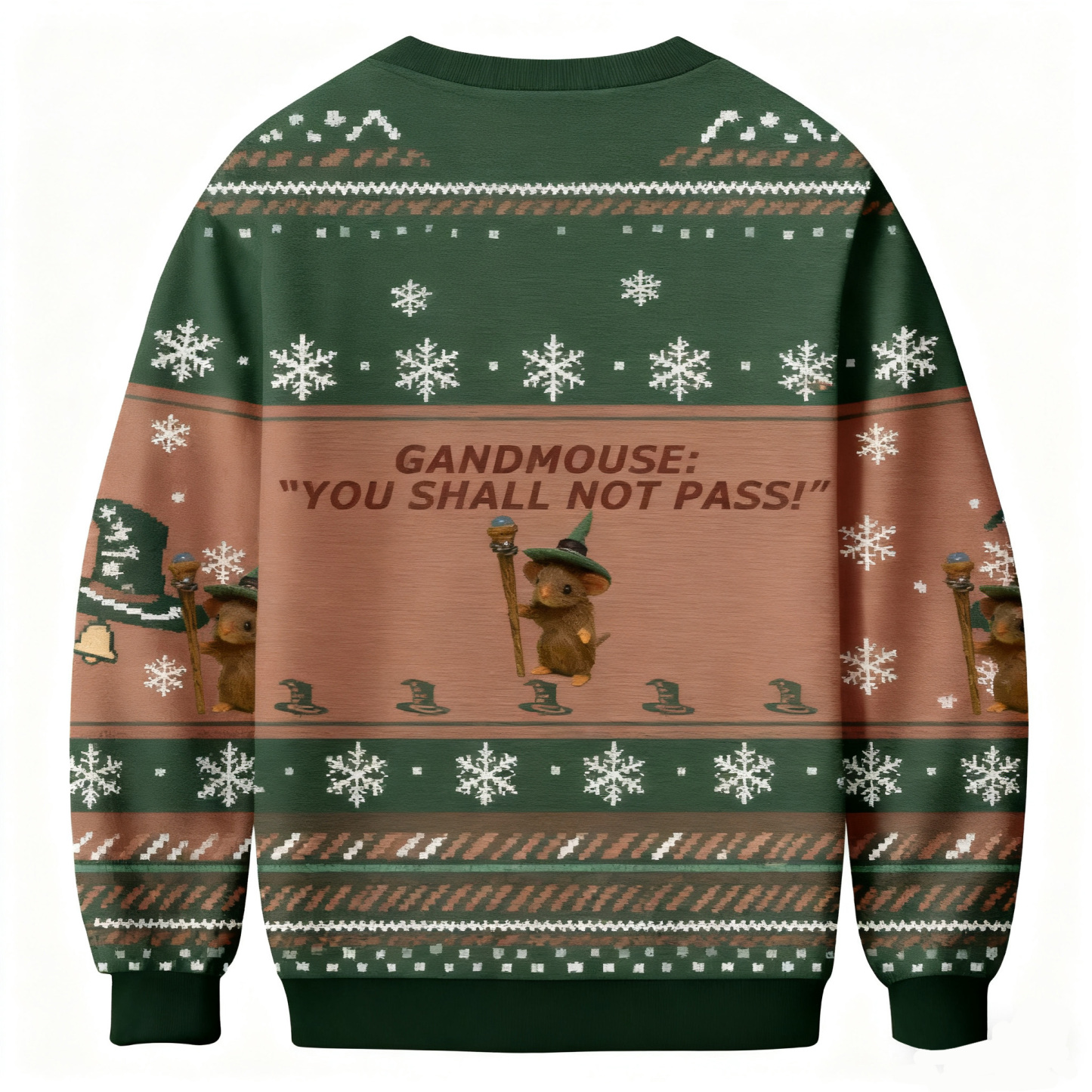 Funny Gandmouse You Shall Not Pass Ugly Sweatshirt