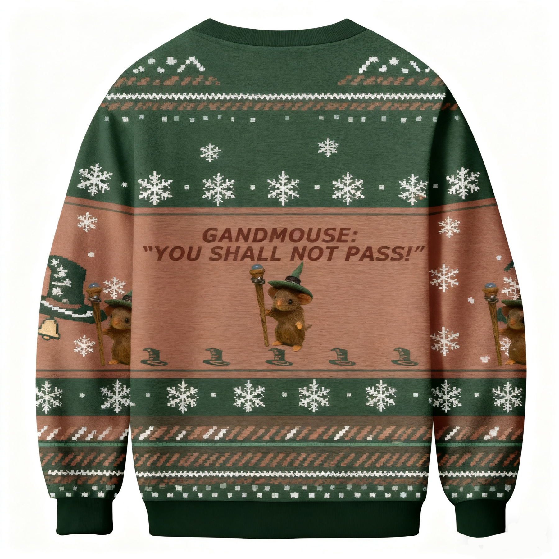 Funny Gandmouse You Shall Not Pass Ugly Sweatshirt
