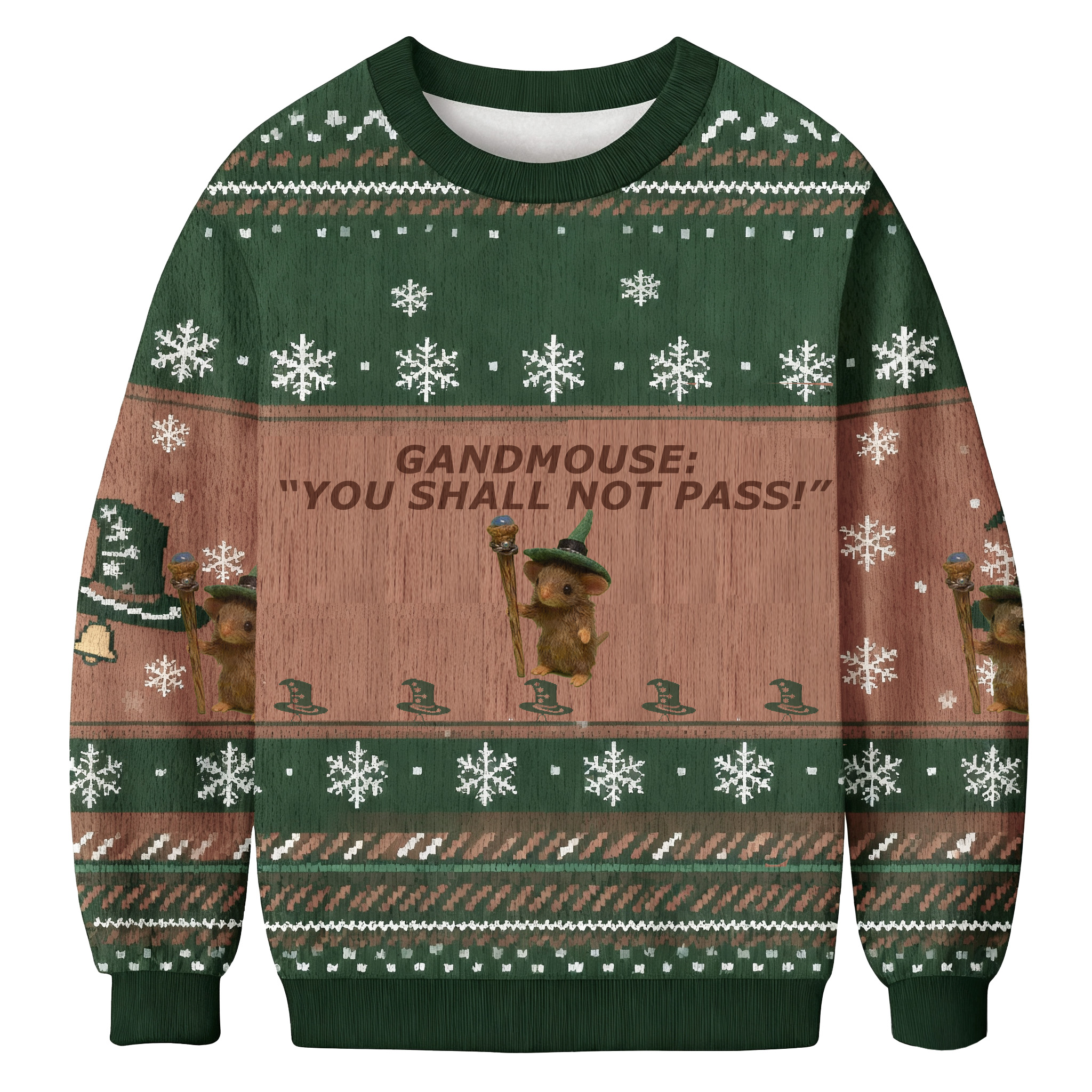 Funny Gandmouse You Shall Not Pass Ugly Sweatshirt