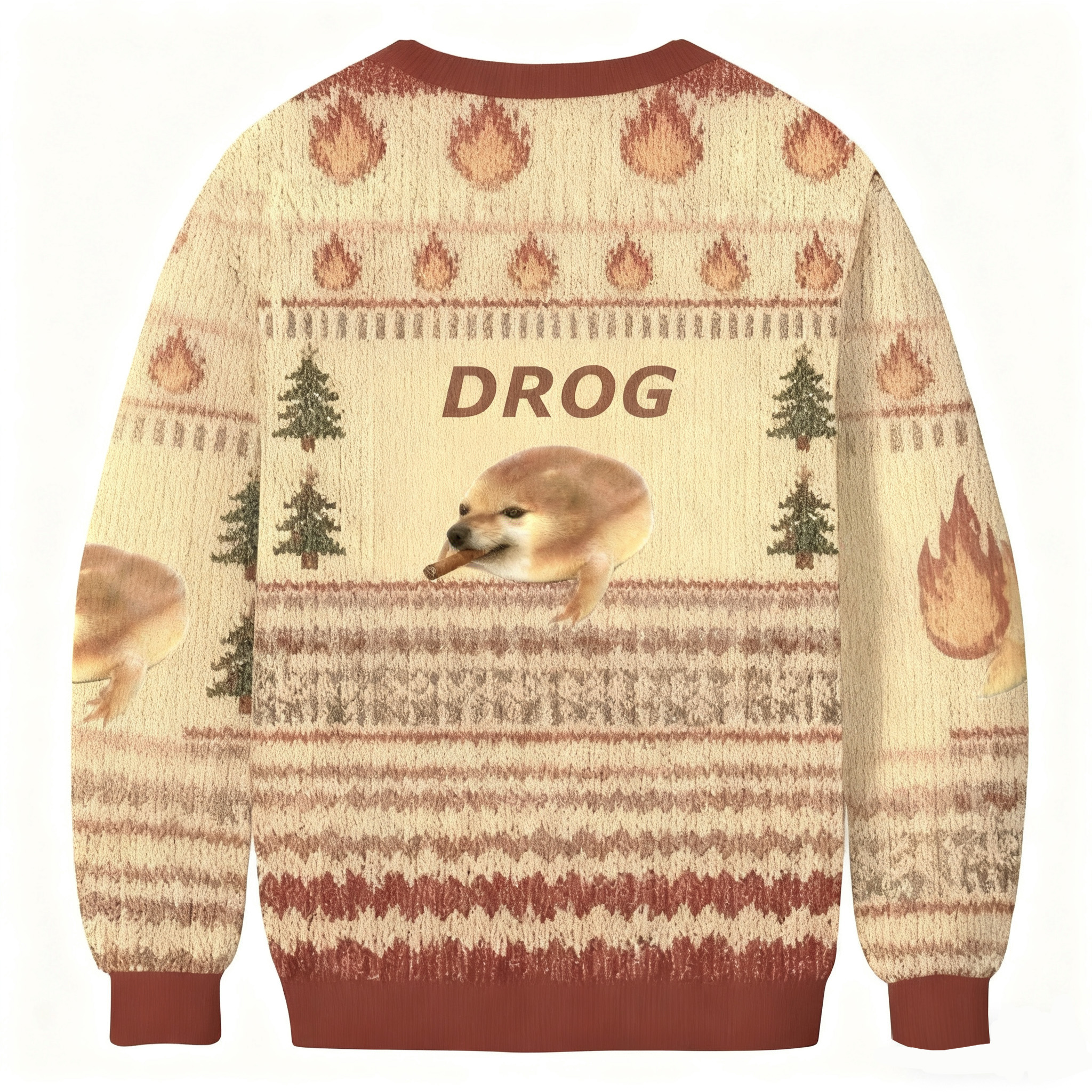 Funny Dog Meme Ugly Sweatshirt