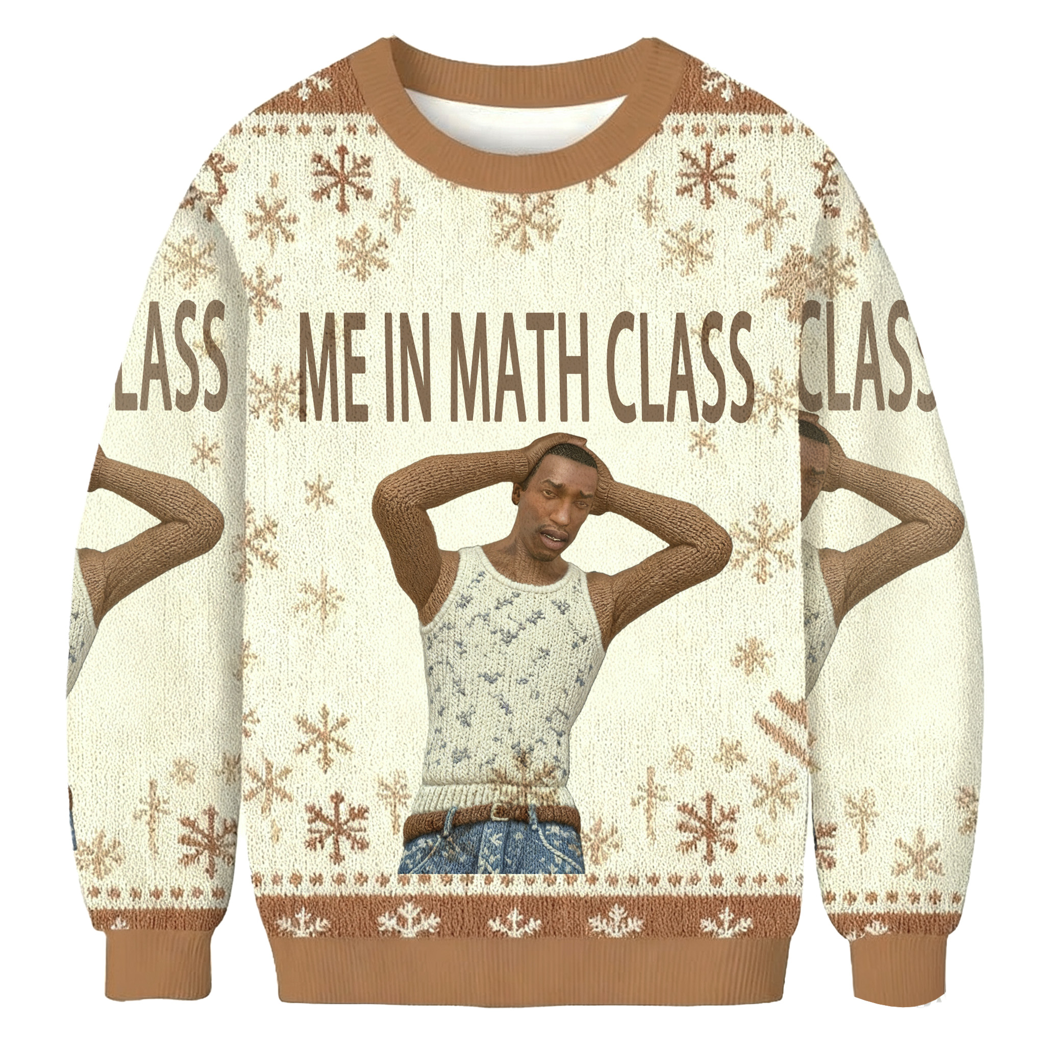 Me In Math Class Christmas Ugly Sweatshirt