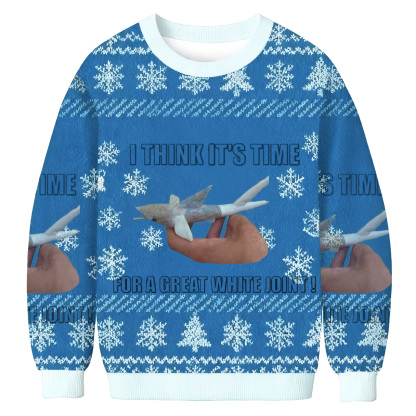 It’s Time For A Great White Joint Christmas Ugly Sweatshirt