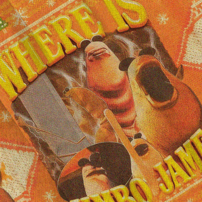 Baddiecat Where Is Jimbo James Christmas Ugly Sweatshirt