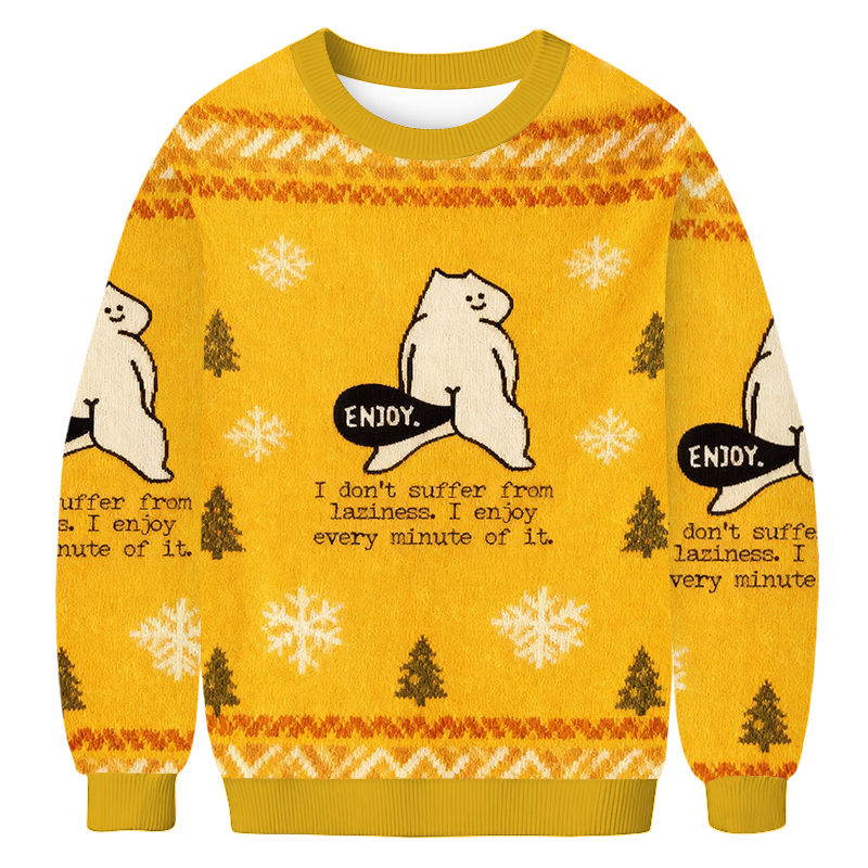 Tokyoviva Enjoy Every Minute Christmas Ugly Sweatshirt