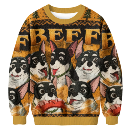 Baddiecat Beef Dispatch Game Christmas Ugly Sweatshirt