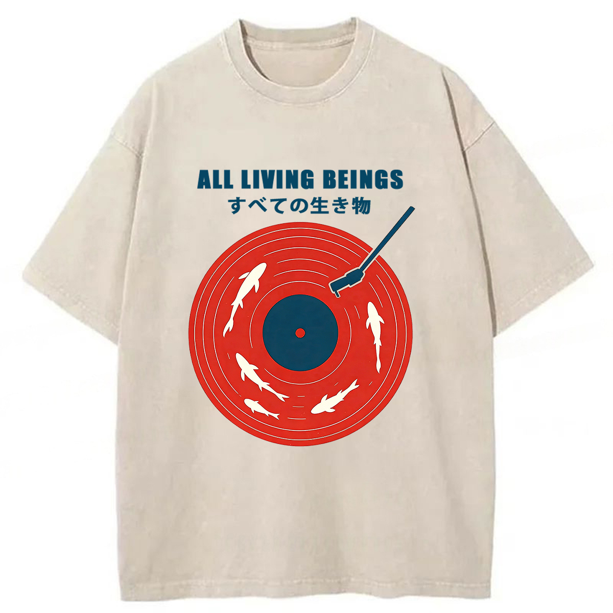 Tokyoviva All Living Beings Washed T-shirt