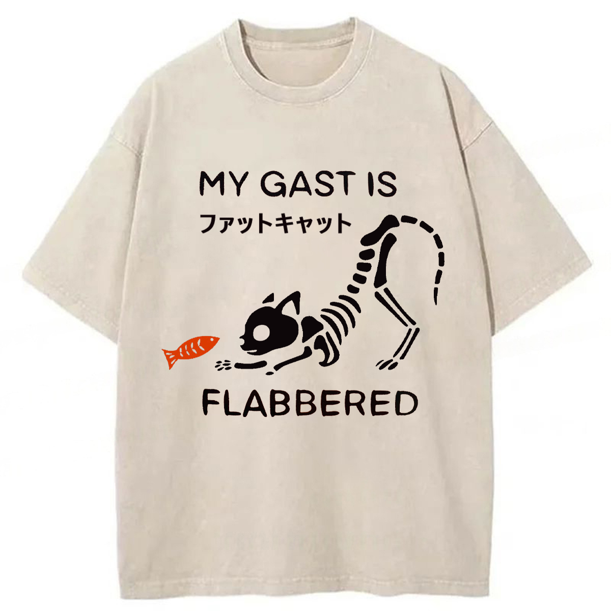 Tokyoviva Fat Cat Washed T-shirt
