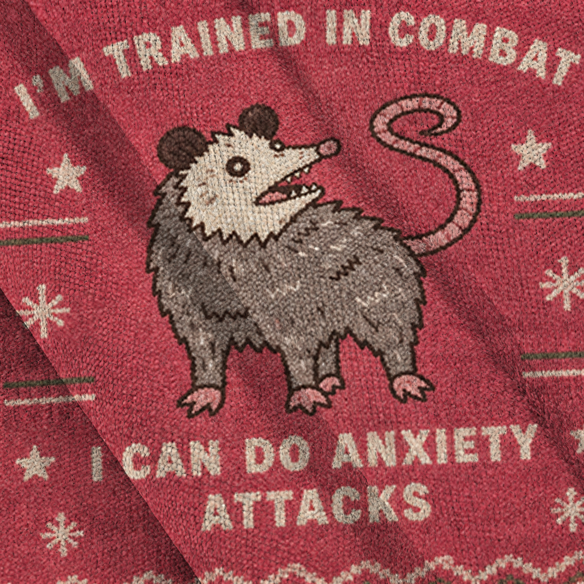 Baddiecat I Can Do Anxiety Attacks Ugly Sweatshirt