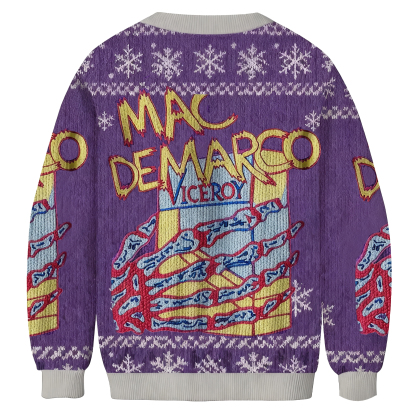 Baddiecat Mac DeMarco & Viceroy Christmas Ugly Sweatshirt