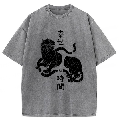 Tokyoviva Japanese Tiger Washed T-shirt