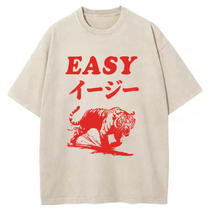 Tokyoviva Tasy Tiger Washed T-shirt