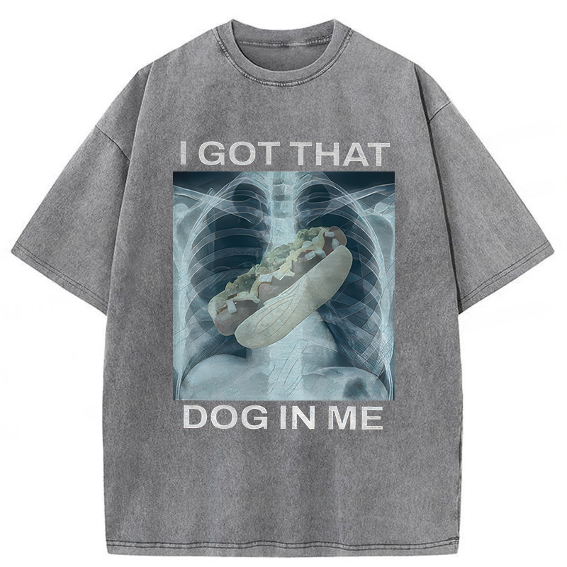 Tokyoviva I Got That Hot Dog In Me Washed T-Shirt