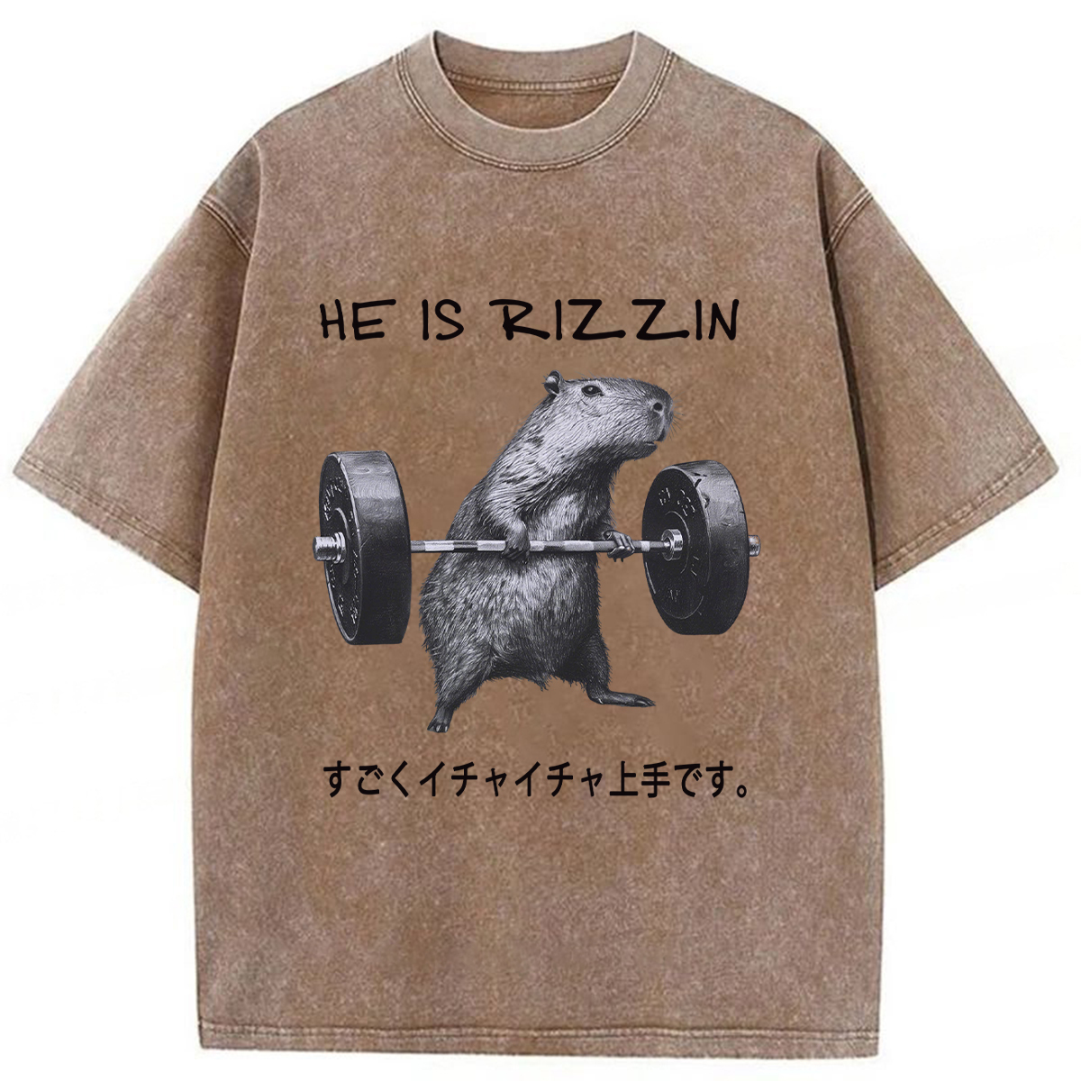 Tokyoviva Charming Capybara Washed T-shirt