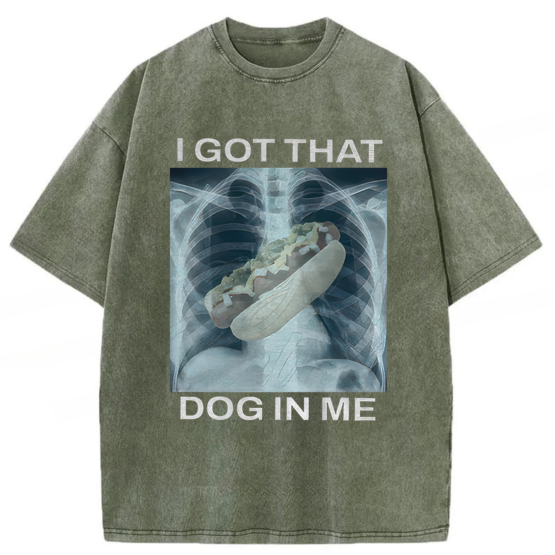 Tokyoviva I Got That Hot Dog In Me Washed T-Shirt