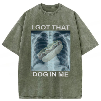 Tokyoviva I Got That Hot Dog In Me Washed T-Shirt