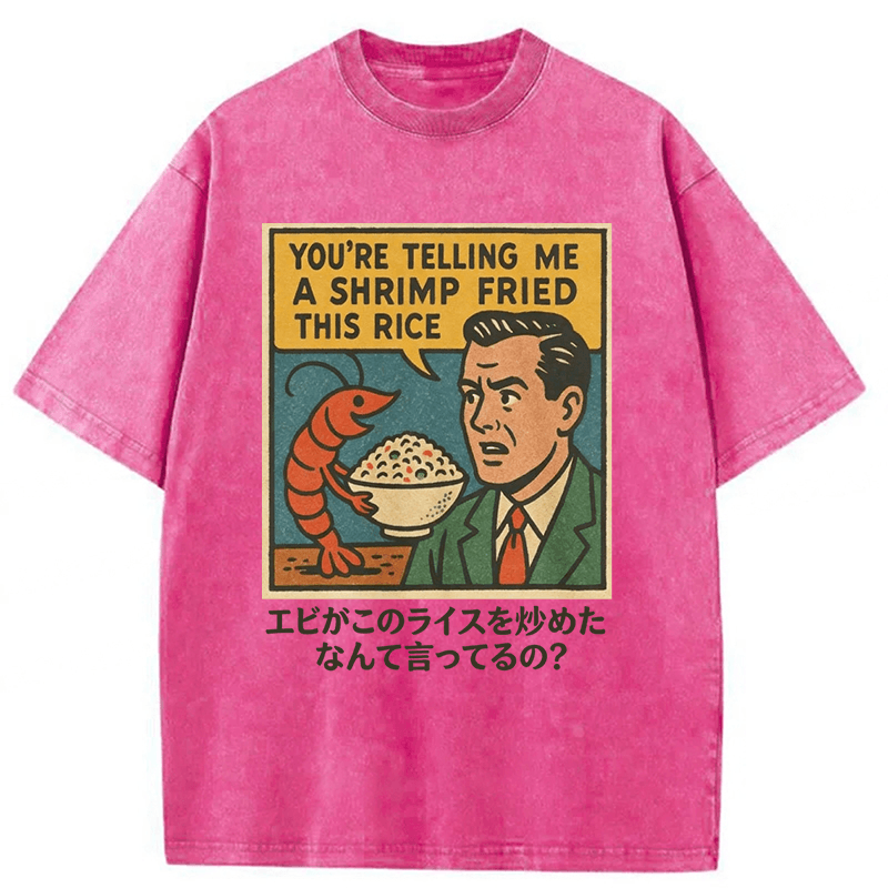 Tokyoviva A Shrimp Fried This Rice Washed T-shirt