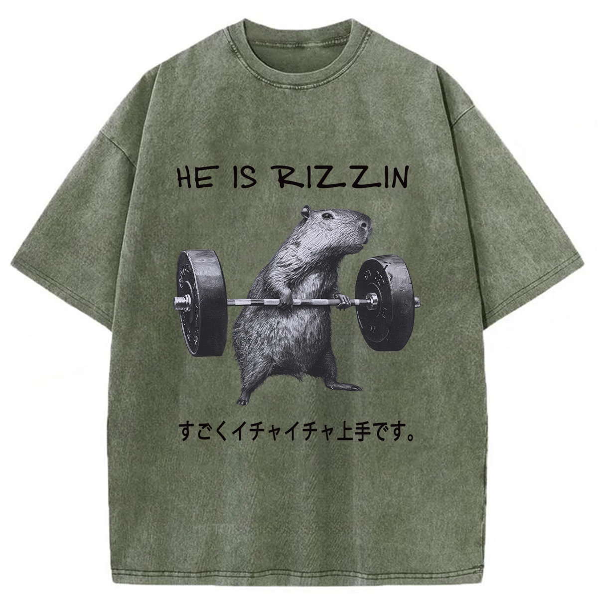 Tokyoviva Charming Capybara Washed T-shirt