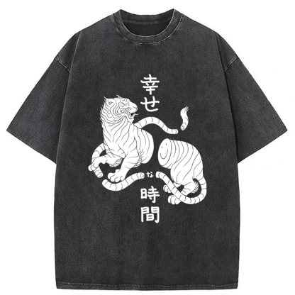 Tokyoviva Japanese Tiger Washed T-shirt